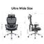 Chaise de bureau ergonomique avec appui-tête réglable 3D, soutien lombaire, dossier ultra-large à deux sections, accoudoirs 3D, fonction d'inclinaison pivotante, chaise de bureau à haut dossier - 7BD293DE3ECE49A7919537B0608D73B8 (noir)
