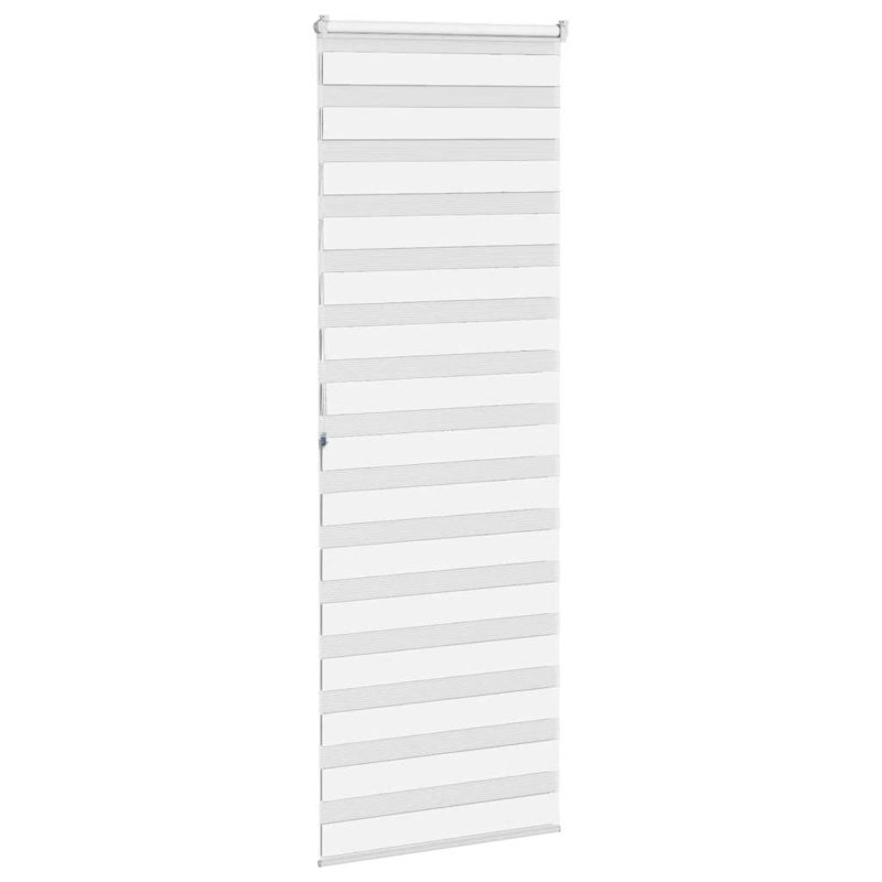 George Oliver Zebra Blind Polyester, 80cmW x 200cmL, White
