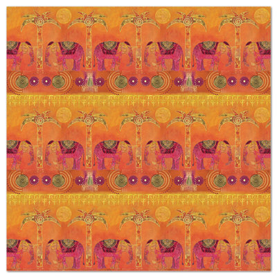 Exotic Elephants Sample by Andrea Haase - No Frame Print on Plastic / Acrylic