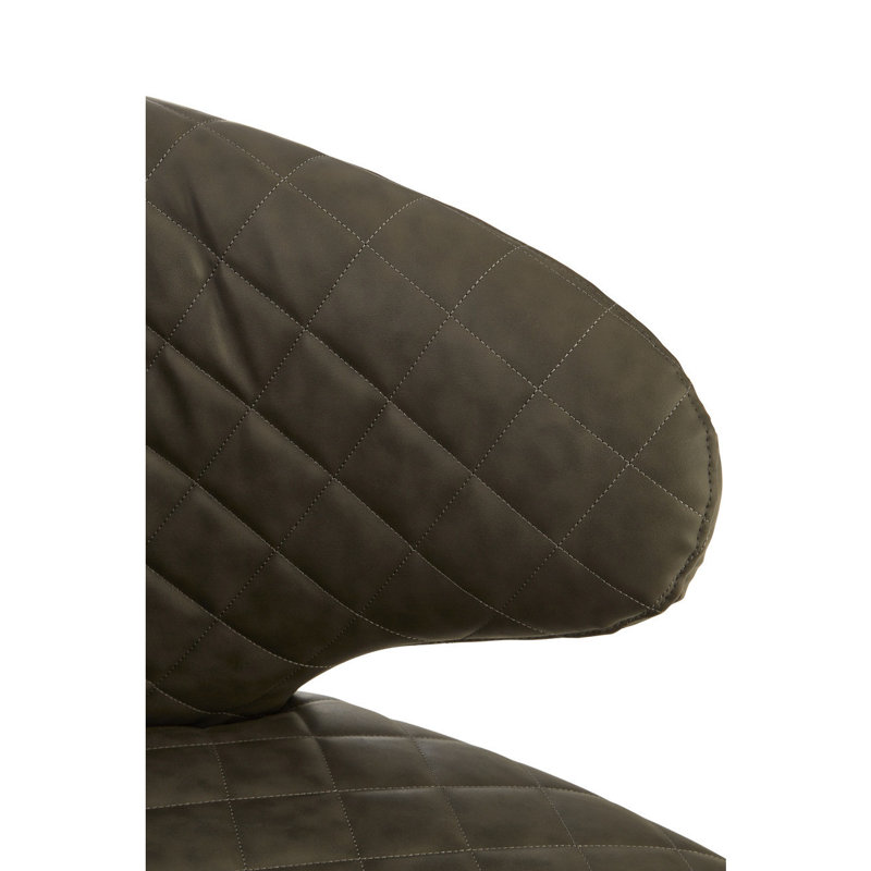 Brecken Upholstered Barrel Chair, Brown