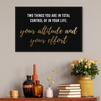 «Attitude and Effort», reproduction d'art sur toile