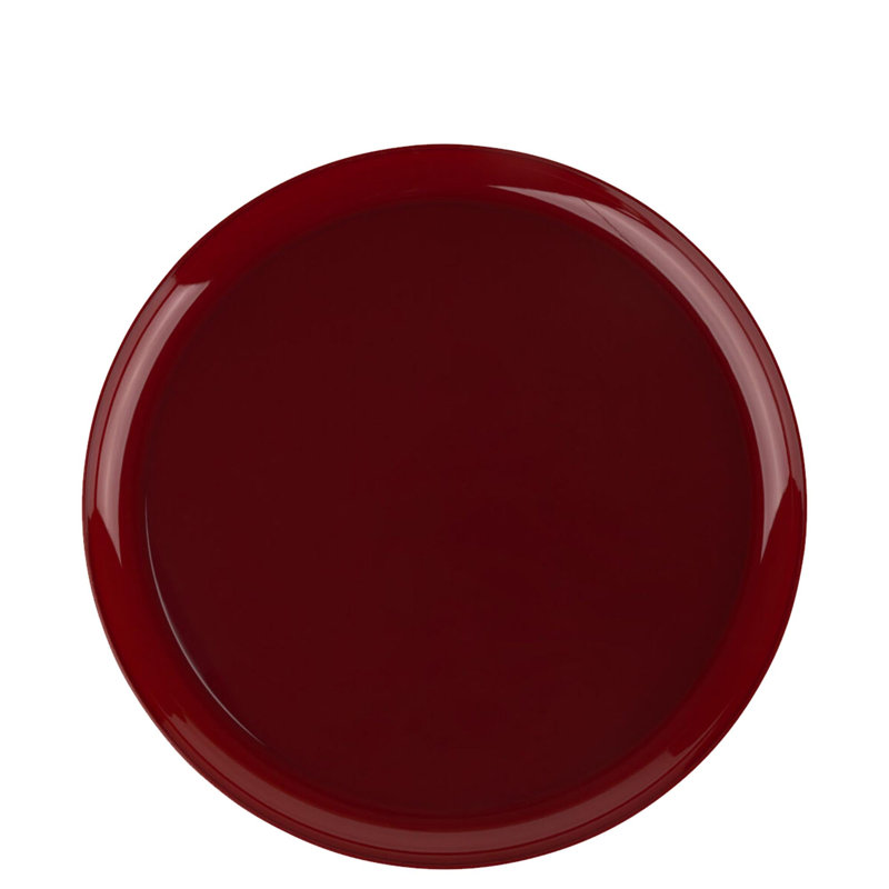 Assiettes en plastique rondes jetables Eco Collection Collection Edge pour 110 invités, L 8,6 po, Rose