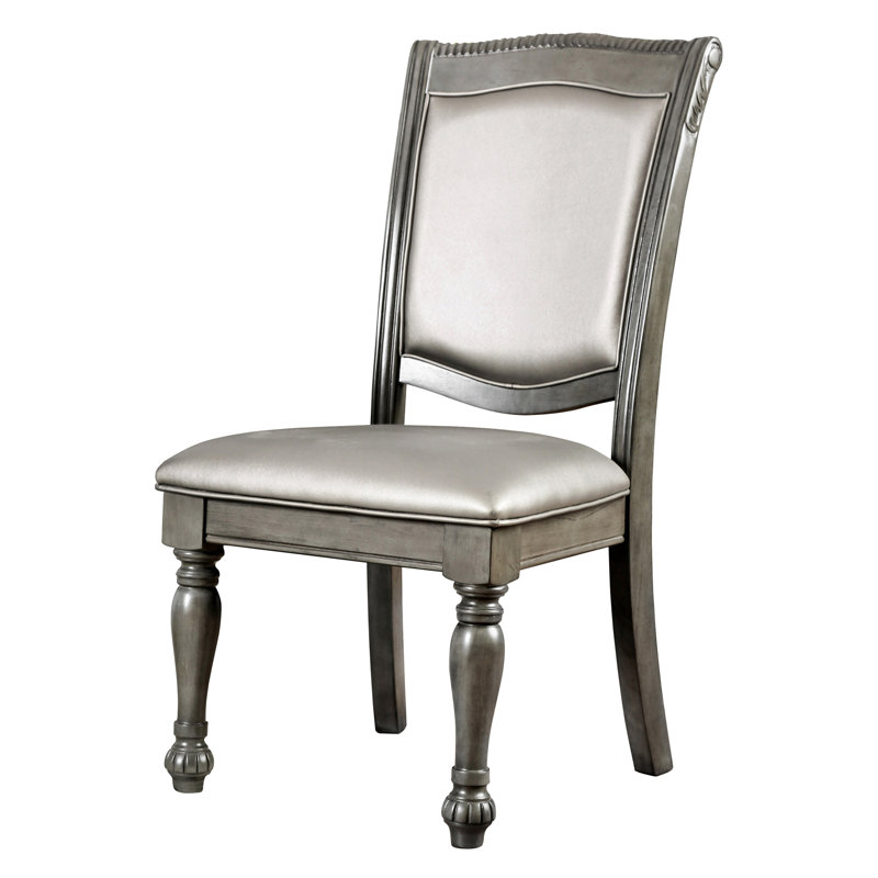 Chaise d'appoint rembourrée Calie, Gris