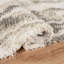 Tapis moderne à poils longs abstraits Nova beige et gris, lavable-1140386810-1140386811