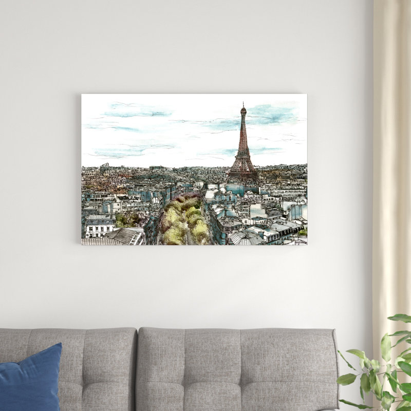 Après-midi européen I, H 24 po x l 36 po x P 1,25 po