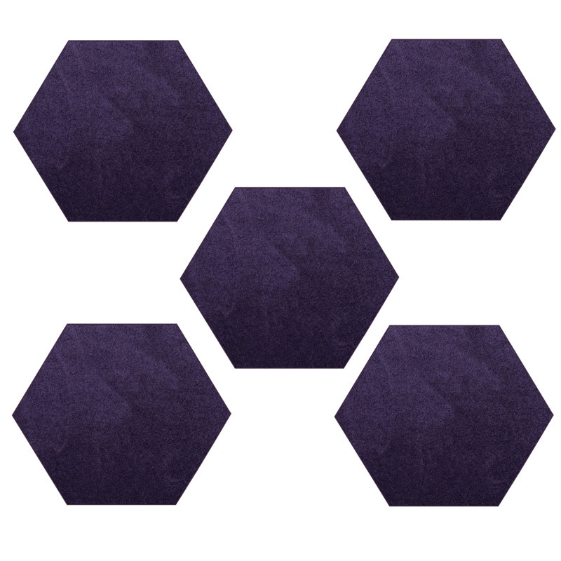 Ensemble de tapis intérieur / extérieur en polyester touffeté à la machine Servare, Hexagone 3 pi x 3 pi