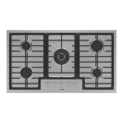 Bosch 800 Series,36' Gas Cooktop,5 Burner,SS