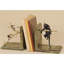 Pursuit Cat and Bird Motif Bookends