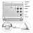 Digital Travel Alarm Clock - Foldable Calendar Temperature Timer LCD Clock with Snooze Mode - Large Number Display, Battery Operated - Compact Desk Clock(Silver, No Backlight)