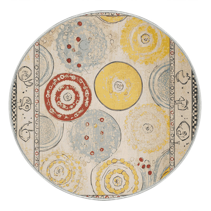 Vivid Flicker Rug, Round 5'