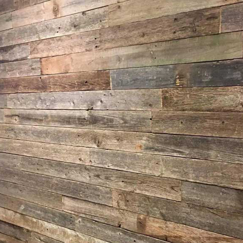 Panneau mural en bois récupéré 3,5 po x 48 po brun
