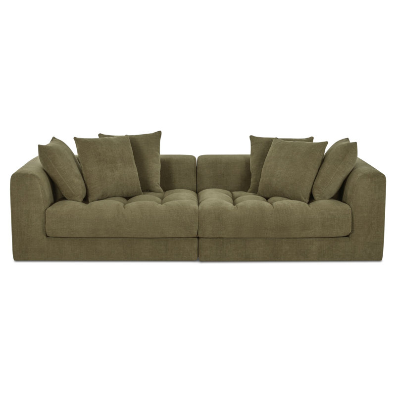 Davie Modular Sofa Golden Yellow, Green