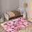 Floral-Themed Soft Pile Printed Rug with Intricate Design for Enhancing the Aesthetic Appeal of Your Living Space-1664664325