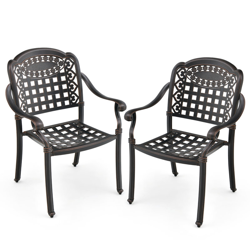 Fauteuil de salle à manger Erkin, Bronze