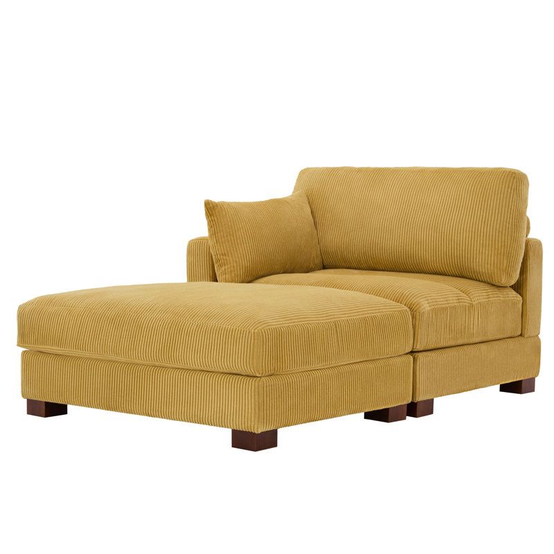 Bentura Chaise Lounge, Left Hand Facing, Orange