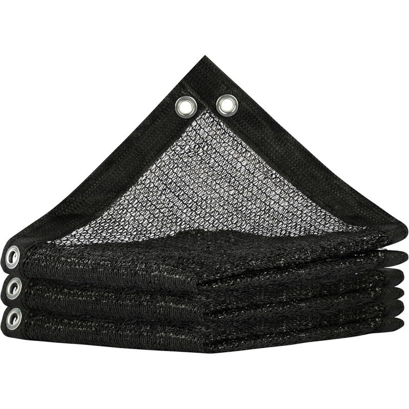 8 ft. x 10 ft. Black Polyurethane Shade Cloth