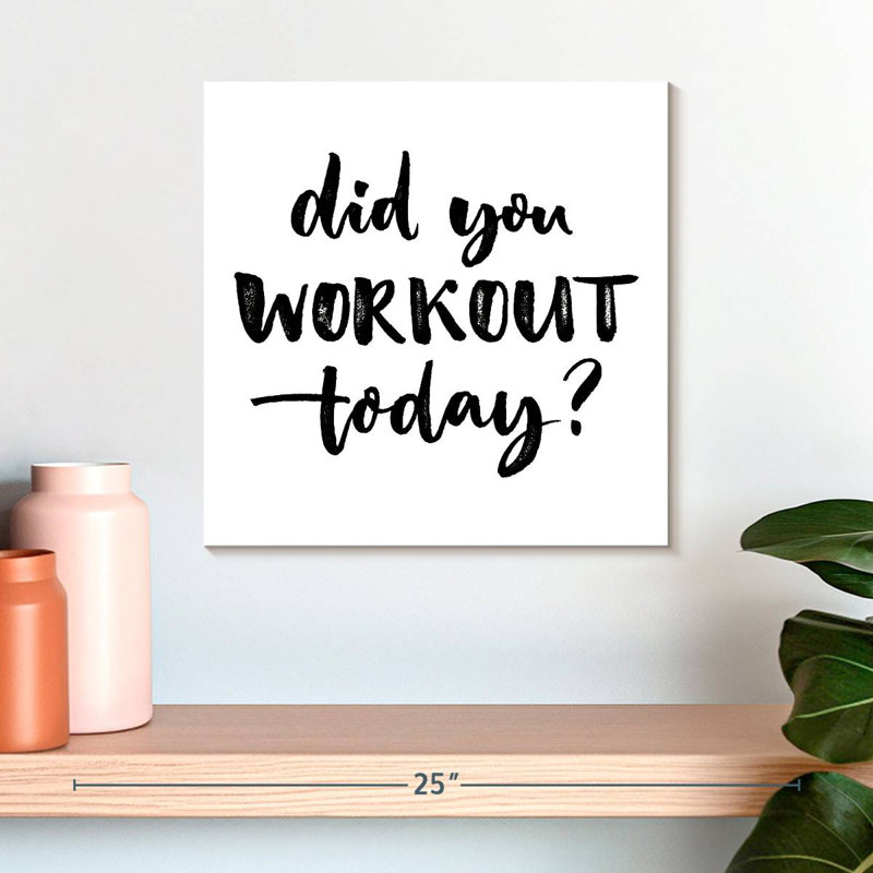 Tergel Did You Workout Typographie