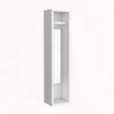 Bali 28" High Toilet Paper Holder Narrow Shelf Organizer