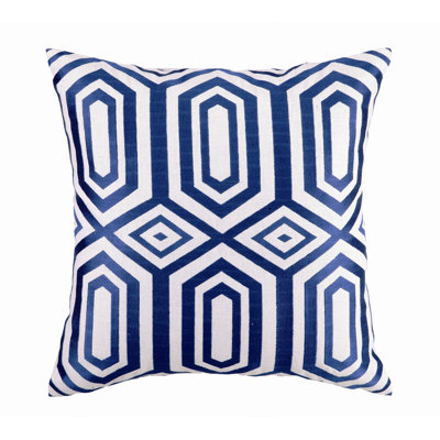 Hotel Soho Embroidered Linen Throw Pillow