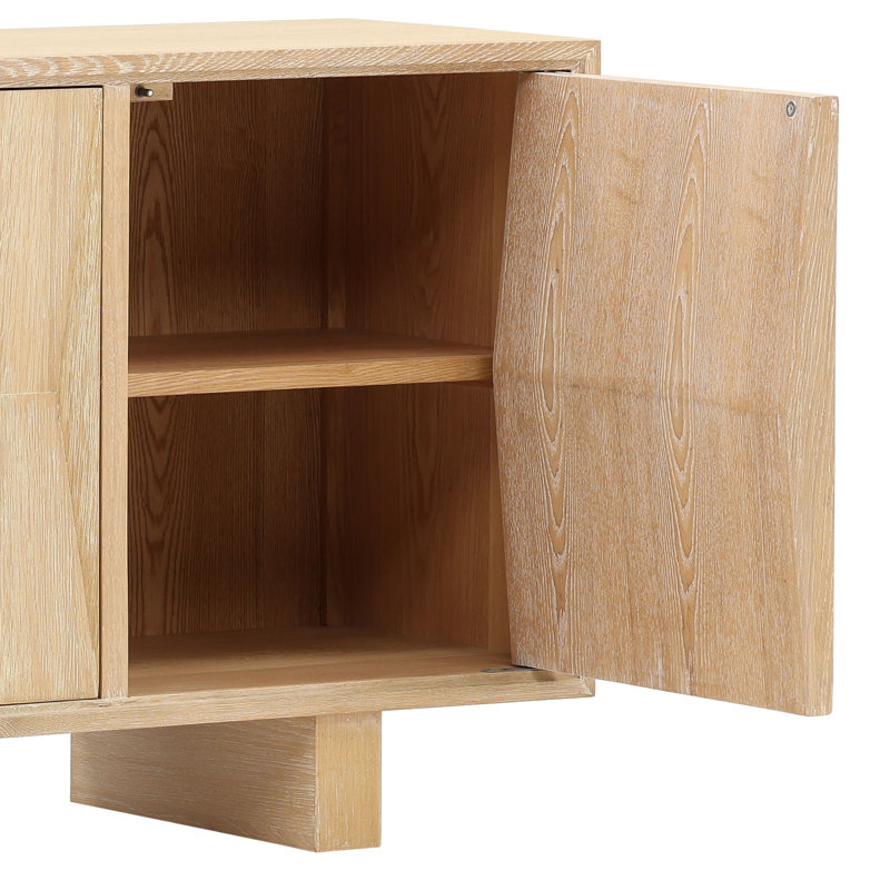 Ximena 87" Wide Sideboard, Light Natural
