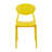 Kaden Plastic Outdoor Stacking Dining Side Chair-999625404