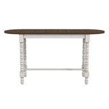 Extendable Oval Solid Wood Base Dining Table