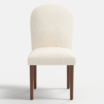 Chaise Freya en lin Talc