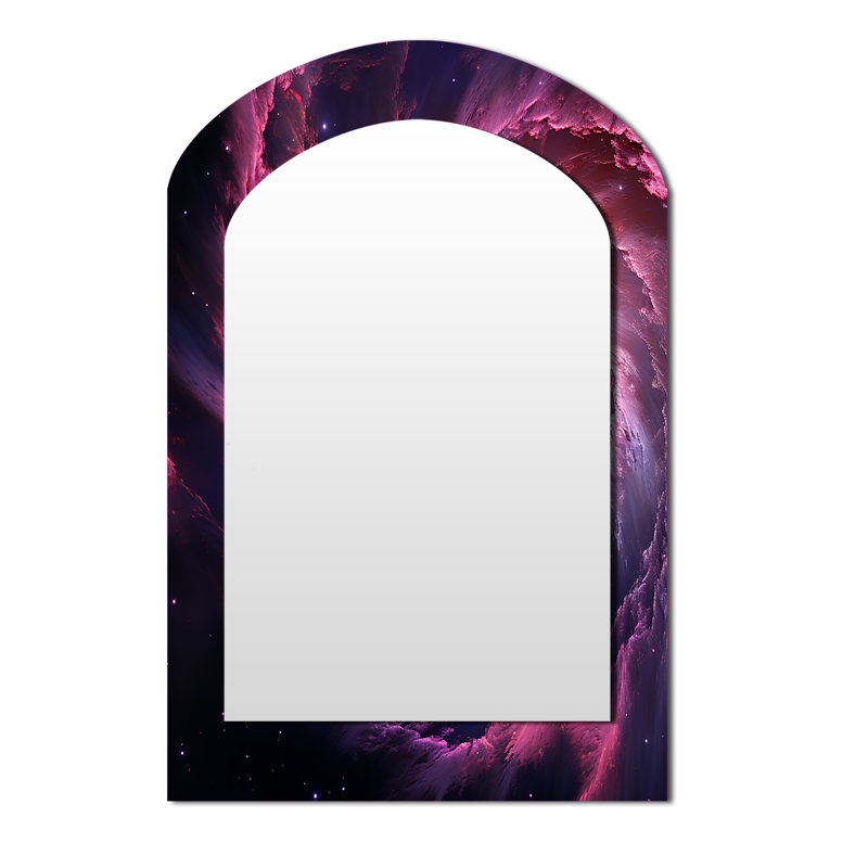Abstrait galaxie mauve abstraite VI, 43 po x 33 po