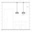 Luminaire suspendu en bronze anglais Acordia-41132799-41132800-41132803