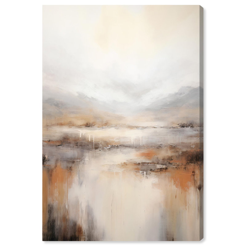 Natural Cascades Canvas Muted Abstract Wall Art by Art Remedy, Wrapped Canvas, 24" H x 16" W