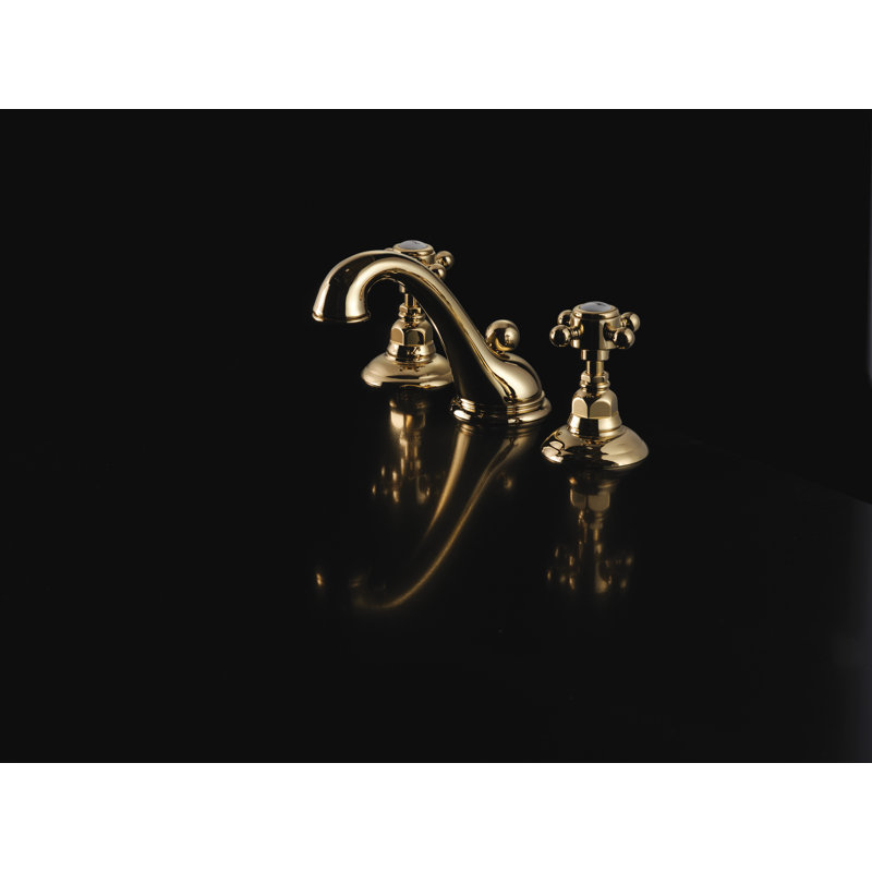 Viaggio® Widespread Lavatory Faucet, Unlacquered Brass