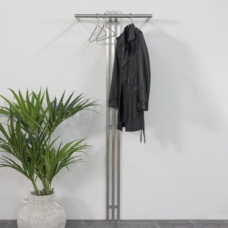 Metal Wall 2 - Hook Wall Mounted Coat Rack