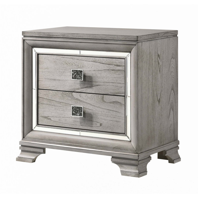 Table de chevet 2 tiroirs de rangement