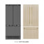 ZLINE Autograph 36 in. Black Stainless Refrigerator with Stainless Steel Interior with Accents-2044475692-2044475694