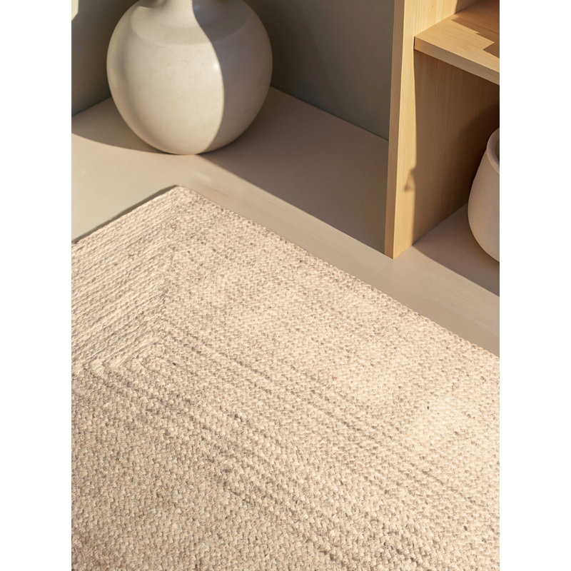 Hanse Home Juno - Jute Rug, Natural Rug for Living room, Bedroom, Diningeoom, White, Rectangle 120 x 180 cm