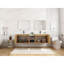 Meuble-lavabo mural 72 po avec lavabo à poser en résine, 1 tablette de rangement, 4 portes à fermeture douce-823590866