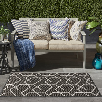 Tapis moderne noir 2 pi x 3 pi Dippold
