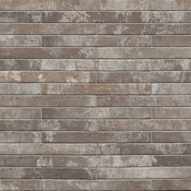 Montello 2 in. x 18 in. Matte Porcelain Brick Look Floor and Wall Tile, Tavern