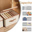 Boîtes de rangement avec couvercles, boîtes de rangement pliables en lin avec couvercles, organisateurs de placard pliables avec couvercle pour la maison, la chambre ou le bureau-295256020
