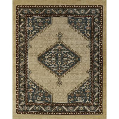Oriental Area Rug in Blue/Beige