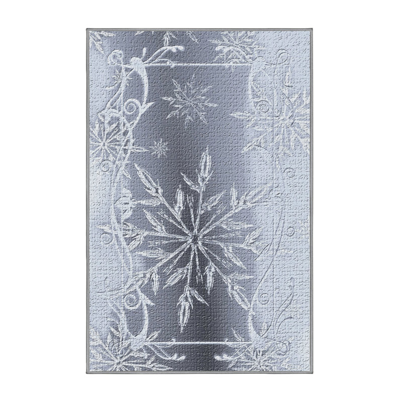 Tapis de noël zone grise, Rectangle 2 pi x 4 pi