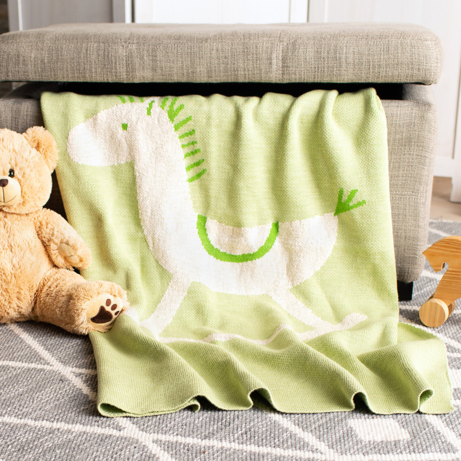 Narka Baby Blanket, Green