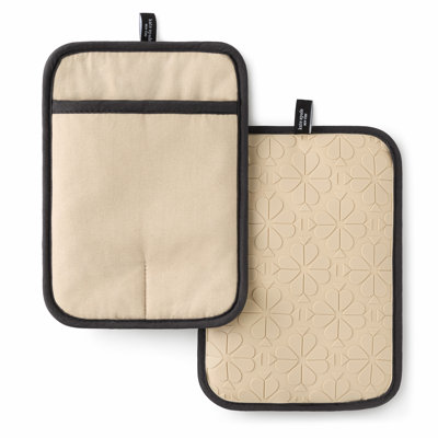 Ensemble de 2 porte-pots en silicone souple Kate Spade, New York, 7 po x 10 po