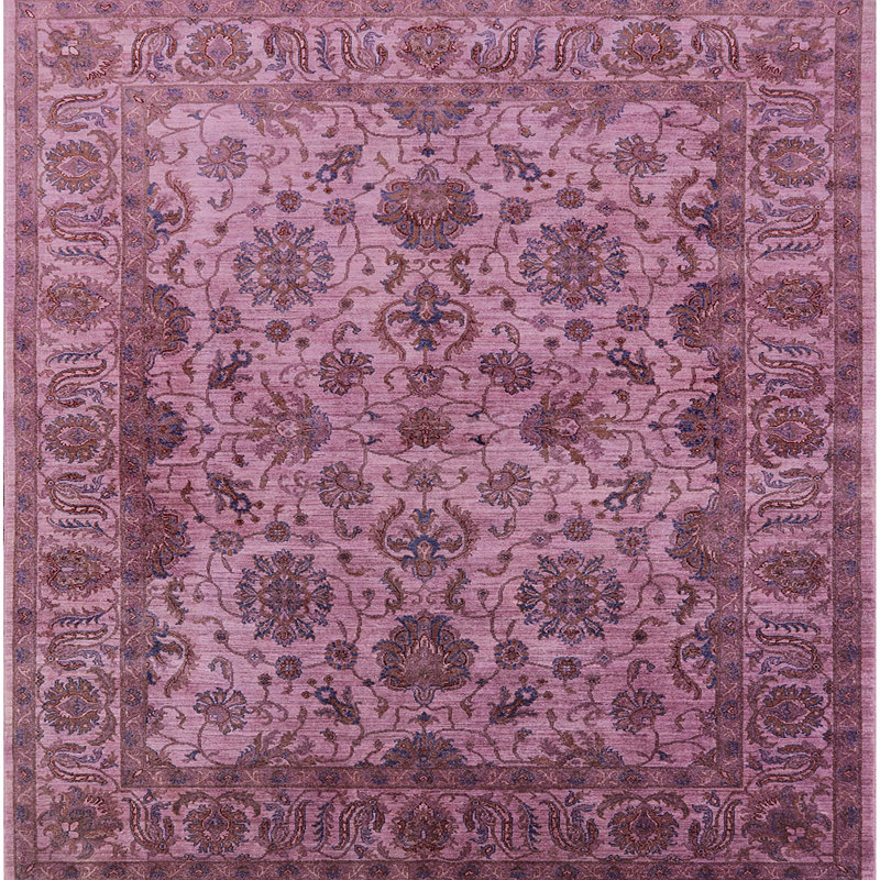 Tapis rose Rose, Carré 7 pi