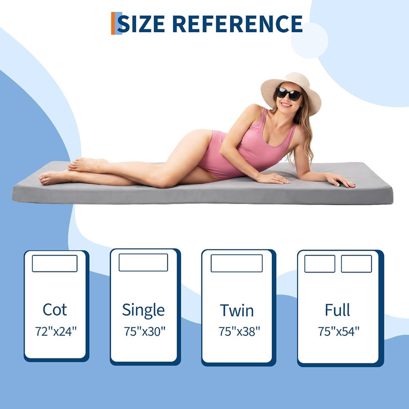 Memory Foam Mattress Topper, Double (4'6)