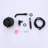 2-Handle Tub Spot Wall Mount Rain Mixer Shower Faucet Tub And Shower Faucet With Hand Shower In Black Valve Included