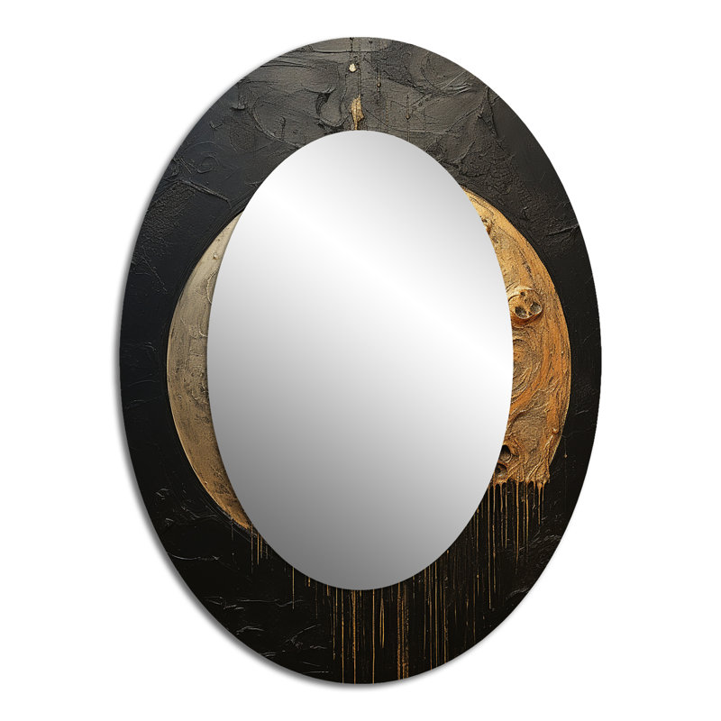 Miroir mural bronze, H 40 po x l 30 po