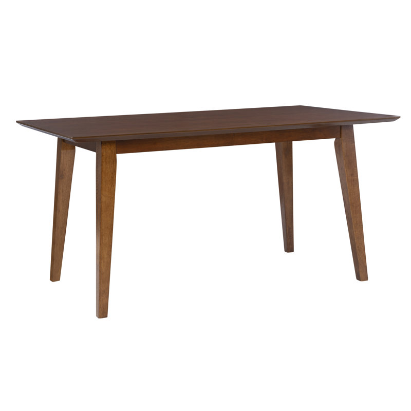 Table de salle à manger rectangulaire en bois massif l 60 po Corrine, Brun