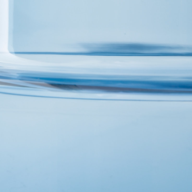 Chailynn Glass Table Vase, Dark Blue