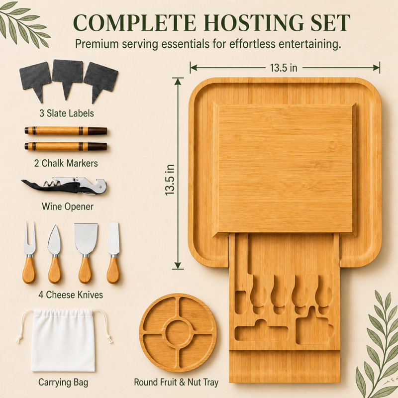 Bambusi Bamboo Cheese Board